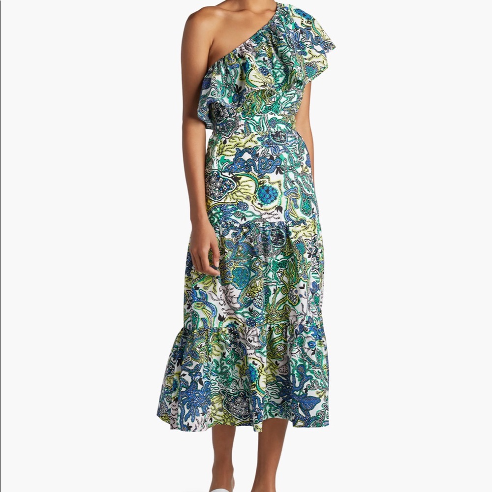 NWT ALC Naomi One Shoulder Printed Dress in Small